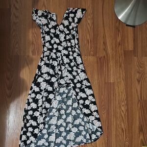 Epic Threads Black and White Floral Maxi Dress